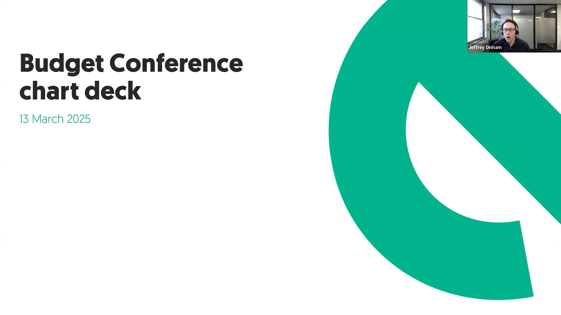 Budget conference chart deck, March 13, 2025