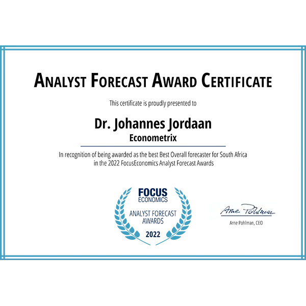 South Africa Best Overall Econometrix